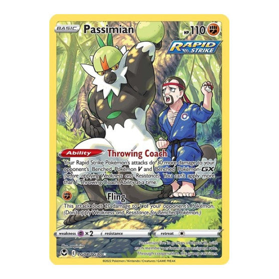 Passimian (SWSH12: TG) #TG08/TG30 Ultra Rare SWSH12: Silver Tempest Trainer Gallery Pokemon: 2022