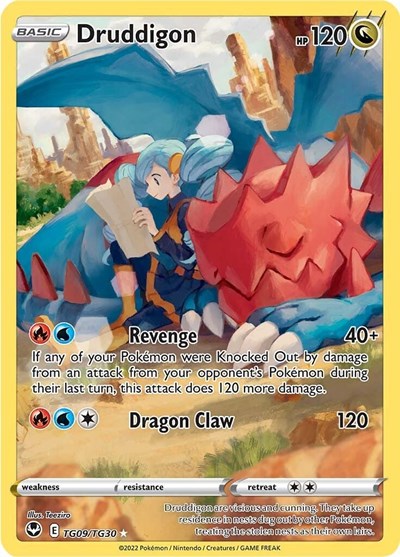 Druddigon (SWSH12: TG) #TG09/TG30 Ultra Rare (Holofoil Near Mint) SWSH12: Silver Tempest Trainer Gallery Pokemon: 2022