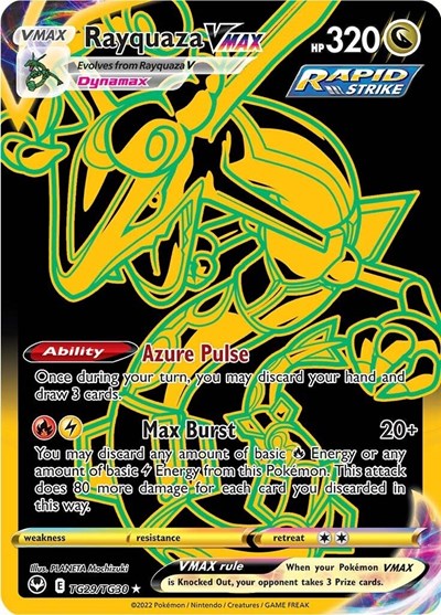 Rayquaza VMAX Secret (SWSH12: TG) #TG29/TG30 Secret Rare (Holofoil Near Mint) SWSH12: Silver Tempest Trainer Gallery Pokemon: 2022