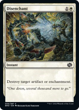 Disenchant (BRO) #6 Common (Lightly Played) The Brothers' War Magic: The Gathering: 2022