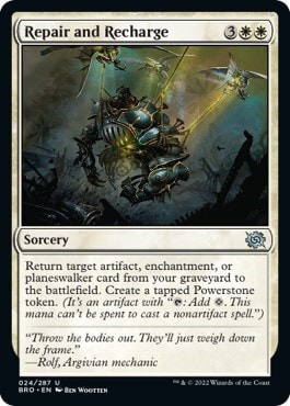 Repair and Recharge (BRO) #24 Uncommon (Lightly Played) The Brothers' War Magic: The Gathering: 2022