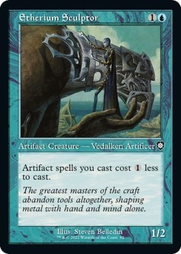 Etherium Sculptor Retro Frame (BRC) #82 Common (Lightly Played) Commander: The Brothers' War Magic: The Gathering: 2022