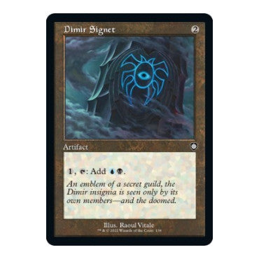 Dimir Signet (Retro Frame) (BRC) #138 Common (Lightly Played) Commander: The Brothers' War Magic: The Gathering: 2022