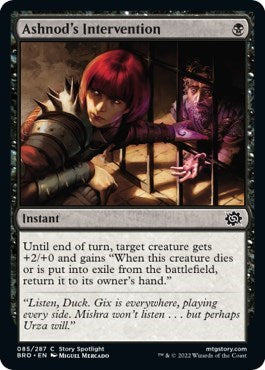 2022 Magic: The Brothers' War (BRO) - Ashnods Intervention (#85, Common) (Lightly Played)
