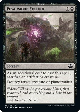Powerstone Fracture (BRO) #112 Common (Lightly Played) The Brothers' War Magic: The Gathering: 2022