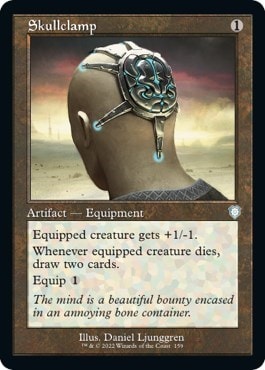 Skullclamp Retro Frame (BRC) #159 Uncommon (Lightly Played) Commander: The Brothers' War Magic: The Gathering: 2022