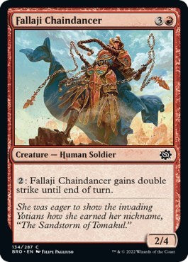 Fallaji Chaindancer (BRO) #134 Common (Lightly Played) The Brothers' War Magic: The Gathering: 2022