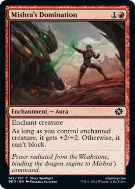 Mishras Domination (BRO) #142 Common (Foil Lightly Played) The Brothers' War Magic: The Gathering: 2022