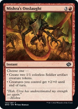 Mishras Onslaught (BRO) #143 Common (Lightly Played) The Brothers' War Magic: 2022
