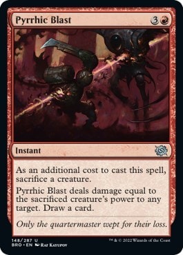 Pyrrhic Blast (BRO) #148 Uncommon (Lightly Played) The Brothers' War Magic: The Gathering: 2022