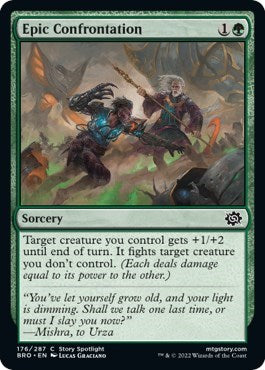 Epic Confrontation (BRO) #176 Common (Lightly Played) The Brothers' War Magic: 2022