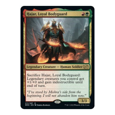 Hajar, Loyal Bodyguard (BRO) #211 Rare (Lightly Played) The Brothers' War Magic: The Gathering: 2022