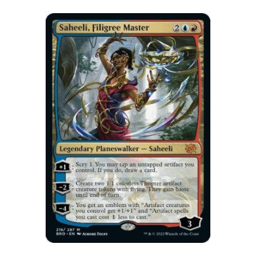 Saheeli, Filigree Master (BRO) #219 Mythic Rare (Lightly Played) The Brothers' War Magic: The Gathering: 2022