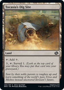 Tocasias Dig Site (BRO) #266 Common (Foil Lightly Played) The Brothers' War Magic: The Gathering: 2022