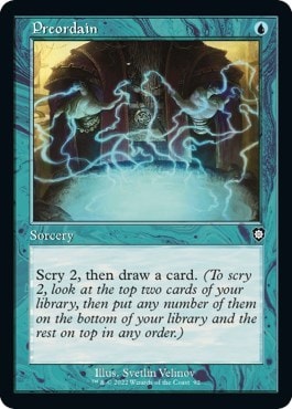 Preordain Retro Frame (BRC) #92 Common (Lightly Played) Commander: The Brothers' War Magic: The Gathering: 2022