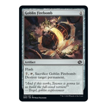 Goblin Firebomb (BRO) #235 Common (Lightly Played) The Brothers' War Magic: The Gathering: 2022