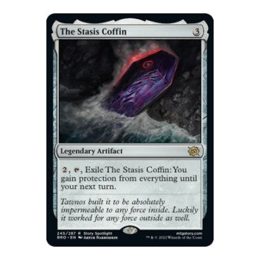 The Stasis Coffin (BRO) #245 Rare (Foil Lightly Played) The Brothers' War Magic: The Gathering: 2022