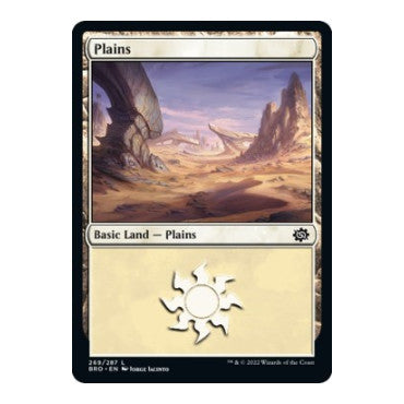 Plains 269 (BRO) #269 Land (Foil Lightly Played) The Brothers' War Magic: The Gathering: 2022
