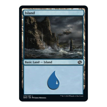 Island 270 (BRO) #270 Land (Foil Lightly Played) The Brothers' War Magic: The Gathering: 2022