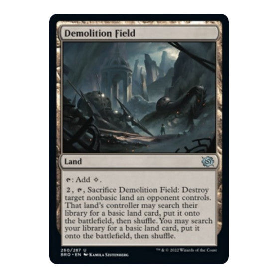 Demolition Field (BRO) #260 Uncommon (Lightly Played) The Brothers' War Magic: The Gathering: 2022