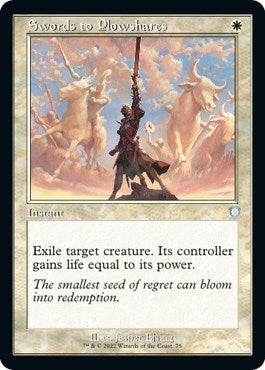 Swords to Plowshares Retro Frame (BRC) #75 Uncommon (Lightly Played) Commander: The Brothers' War Magic: 2022