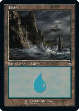 Island 31 Retro Frame (BRC) #31 Land (Lightly Played) Commander: The Brothers' War Magic: The Gathering: 2022