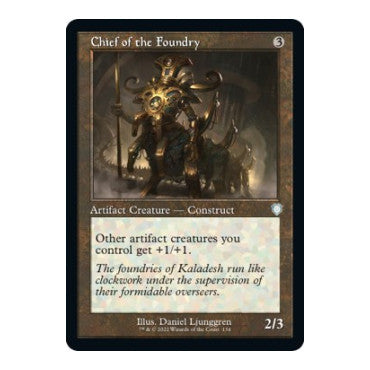 Chief of the Foundry (Retro Frame) (BRC) #134 Uncommon (Lightly Played) Commander: The Brothers' War Magic: The Gathering: 2022