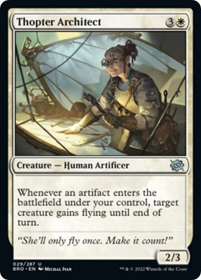 Thopter Architect (BRO) #29 Uncommon (Lightly Played) The Brothers' War Magic: 2022