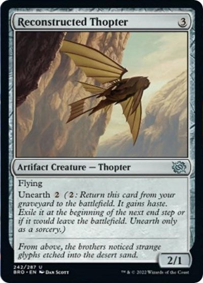 Reconstructed Thopter (BRO) #242 Uncommon (Lightly Played) The Brothers' War Magic: 2022
