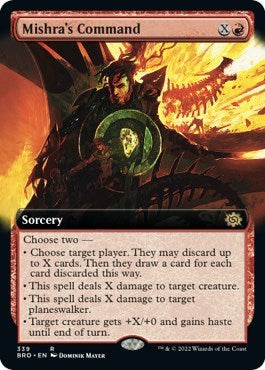 Mishras Command Extended Art (BRO) #339 Rare (Lightly Played) The Brothers' War Magic: The Gathering: 2022