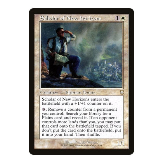 Scholar of New Horizons (Retro Frame) (BRC) #6 Rare (Lightly Played) Commander: The Brothers' War Magic: The Gathering: 2022