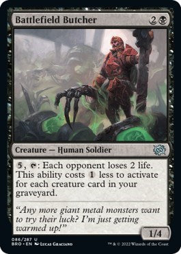 Battlefield Butcher (BRO) #86 Uncommon (Lightly Played) The Brothers' War Magic: 2022