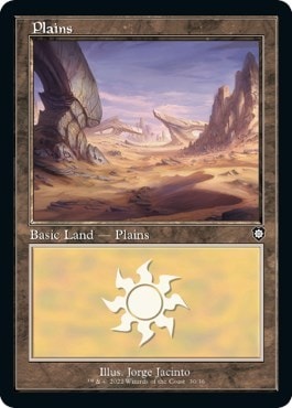 Plains 30 Retro Frame (BRC) #30 Land (Lightly Played) Commander: The Brothers' War Magic: The Gathering: 2022