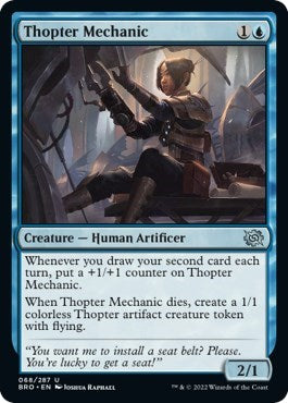 2022 Magic: The Brothers' War (BRO) - Thopter Mechanic (#68, Uncommon) (Lightly Played)
