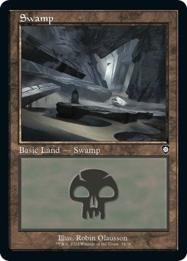 Swamp 34 Retro Frame (BRC) #34 Land (Lightly Played) Commander: The Brothers' War Magic: The Gathering: 2022