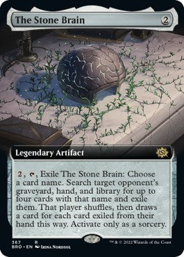 The Stone Brain Extended Art (BRO) #367 Rare (Lightly Played) The Brothers' War Magic: The Gathering: 2022