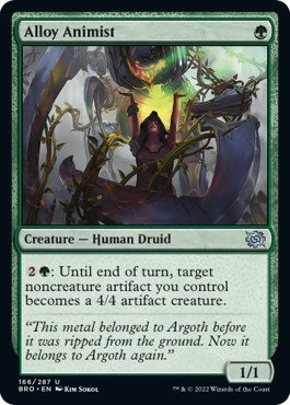 Alloy Animist (BRO) #166 Uncommon (Lightly Played) The Brothers' War Magic: The Gathering: 2022
