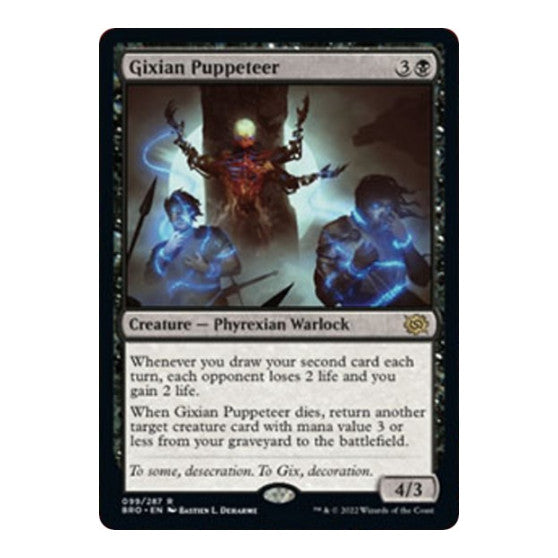 Gixian Puppeteer (BRO) #99 Rare (Lightly Played) The Brothers' War Magic: The Gathering: 2022
