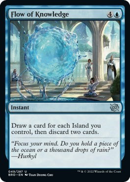 Flow of Knowledge (BRO) #49 Uncommon (Lightly Played) The Brothers' War Magic: The Gathering: 2022