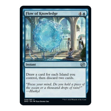 Flow of Knowledge (BRO) #49 Uncommon (Lightly Played) The Brothers' War Magic: The Gathering: 2022