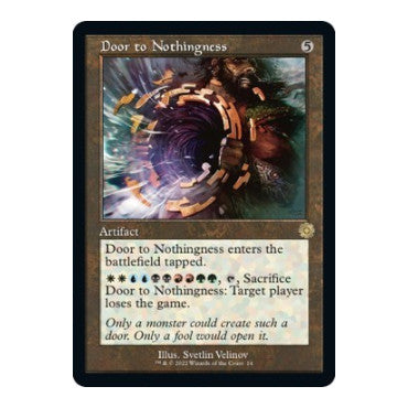 Door to Nothingness (BRR) #14 Rare (Lightly Played) The Brothers' War: Retro Frame Artifacts Magic: The Gathering: 2022