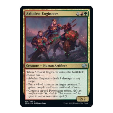 Arbalest Engineers (BRO) #206 Uncommon (Lightly Played) The Brothers' War Magic: The Gathering: 2022