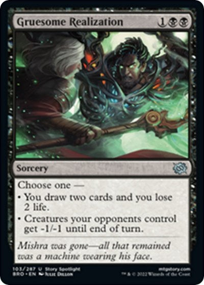 2022 Magic: The Brothers' War (BRO) - Gruesome Realization (#103, Uncommon) (Lightly Played)