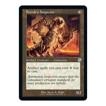 Foundry Inspector (BRR) #16 Uncommon (Lightly Played) The Brothers' War: Retro Frame Artifacts Magic: The Gathering: 2022