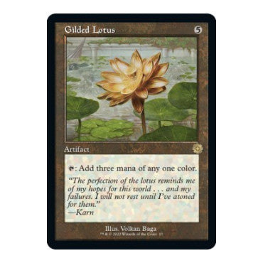Gilded Lotus (BRR) #17 Rare (Foil Near Mint) The Brothers' War: Retro Frame Artifacts Magic: The Gathering: 2022
