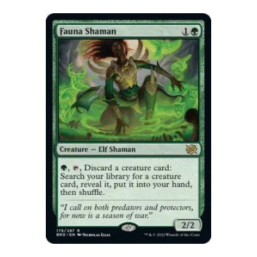 Fauna Shaman (BRO) #179 Rare (Foil Near Mint) The Brothers' War Magic: The Gathering: 2022