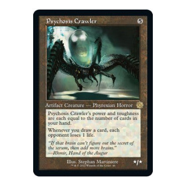 Psychosis Crawler (BRR) #44 Rare (Lightly Played) The Brothers' War: Retro Frame Artifacts Magic: The Gathering: 2022
