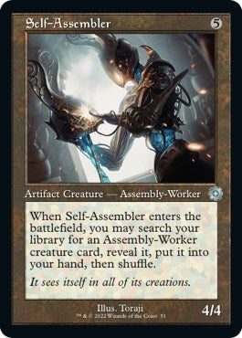 Self Assembler (BRR) #51 Uncommon (Lightly Played) The Brothers' War: Retro Frame Artifacts Magic: The Gathering: 2022