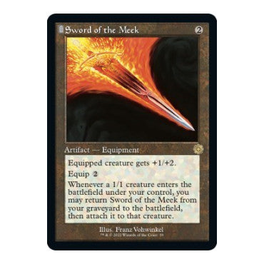 Sword of the Meek (BRR) #59 Rare (Foil Lightly Played) The Brothers' War: Retro Frame Artifacts Magic: The Gathering: 2022