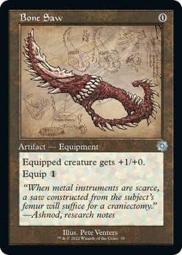 Bone Saw Schematic (BRR) #70 Uncommon (Lightly Played) The Brothers' War: Retro Frame Artifacts Magic: 2022